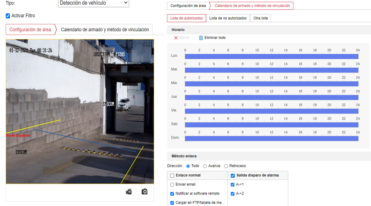 Ejemplo de configuración